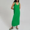Casual O-Neck Sleeveless Basic Long Maxi Dress